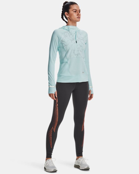 Women's UA OutRun The Cold Tights in Gray image number 2